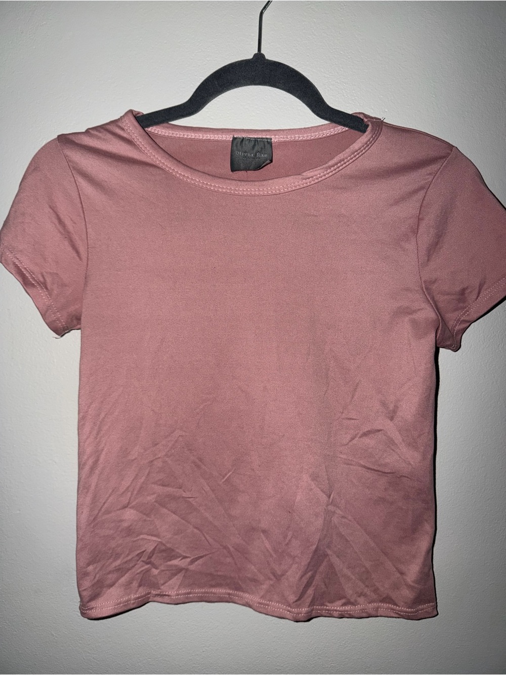 Olivia Rae Short Sleeve Tee in Dusty Rose